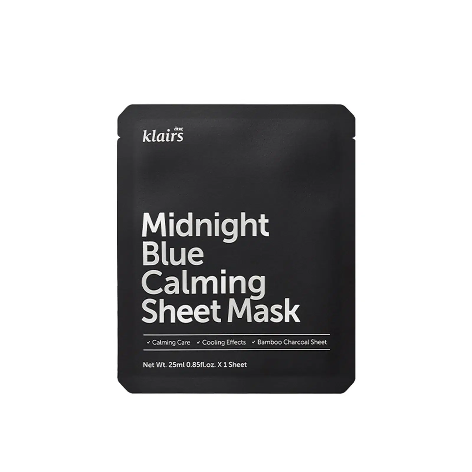 dear-klairs-midnight-blue-calming-sheet-mask-25ml Dear, Klairs Midnight Blue Calming Sheet Mask 25ml – Image 1