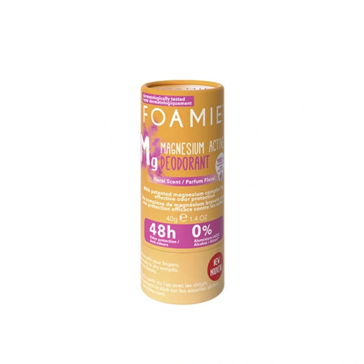 foamie-happy-day-magnesium-active-solid-deodorant-48h-40g Foamie Happy Day Magnesium Active Solid Deodorant 48h 40g – Image 1