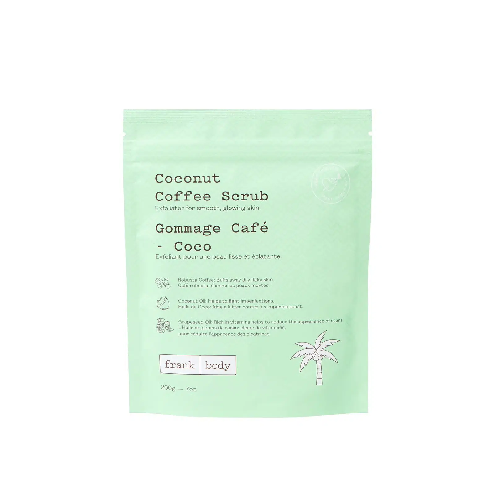 frank-body-coconut-coffee-scrub-200g Frank Body Coconut Coffee Scrub 200g – Image 1
