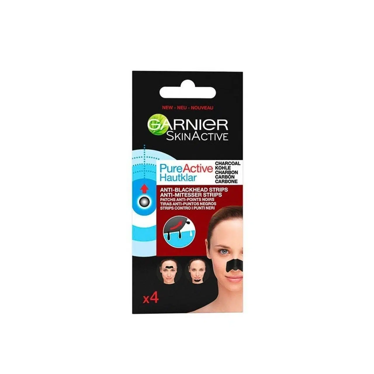 garnier-pure-active-charcoal-anti-blackhead-strips Garnier Pure Active Charcoal Anti-Blackhead Strips – Image 1
