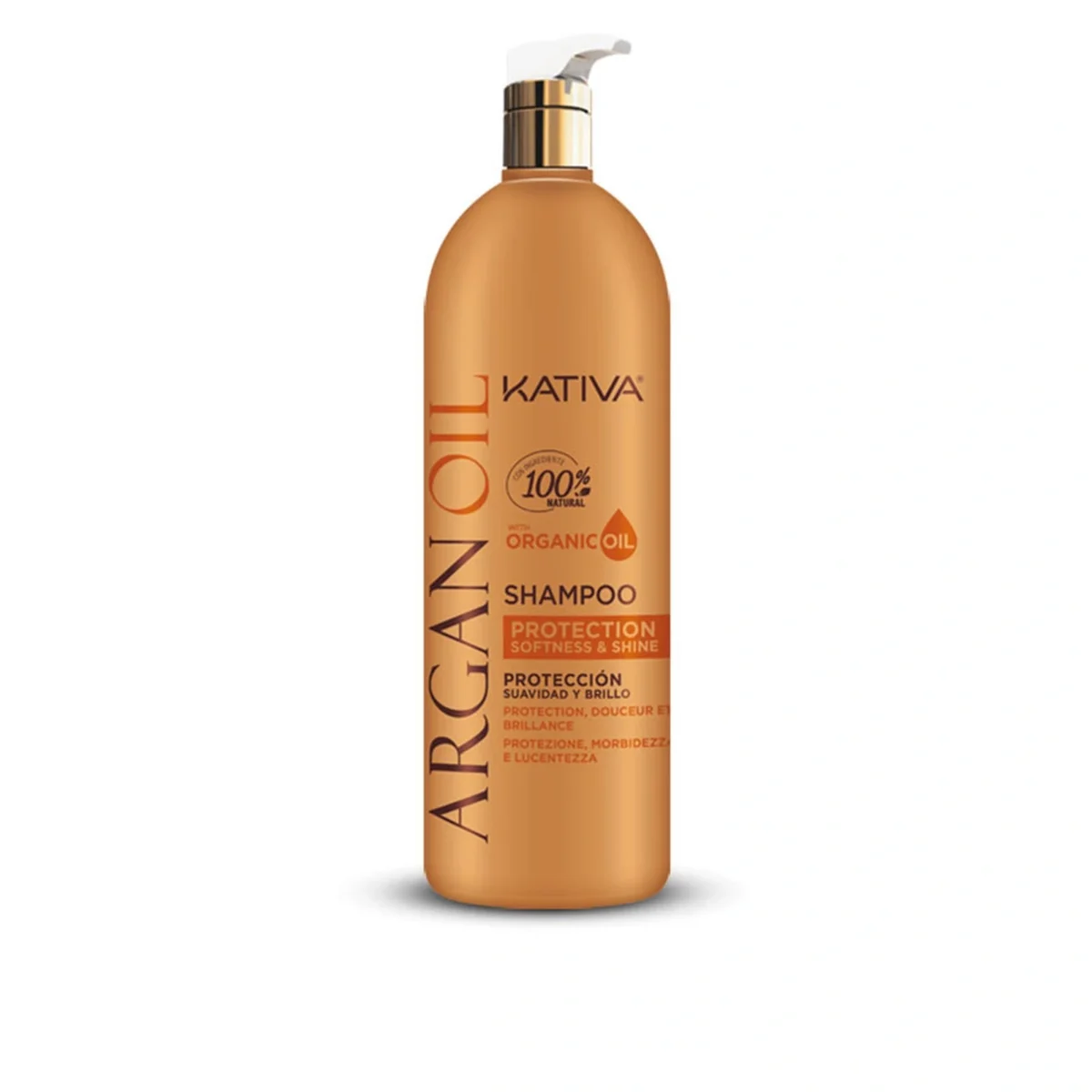kativa_argan_oil_protection_softness_shine_shampoo_1l Kativa Argan Oil Protection Softness & Shine Shampoo 1L – Image 1