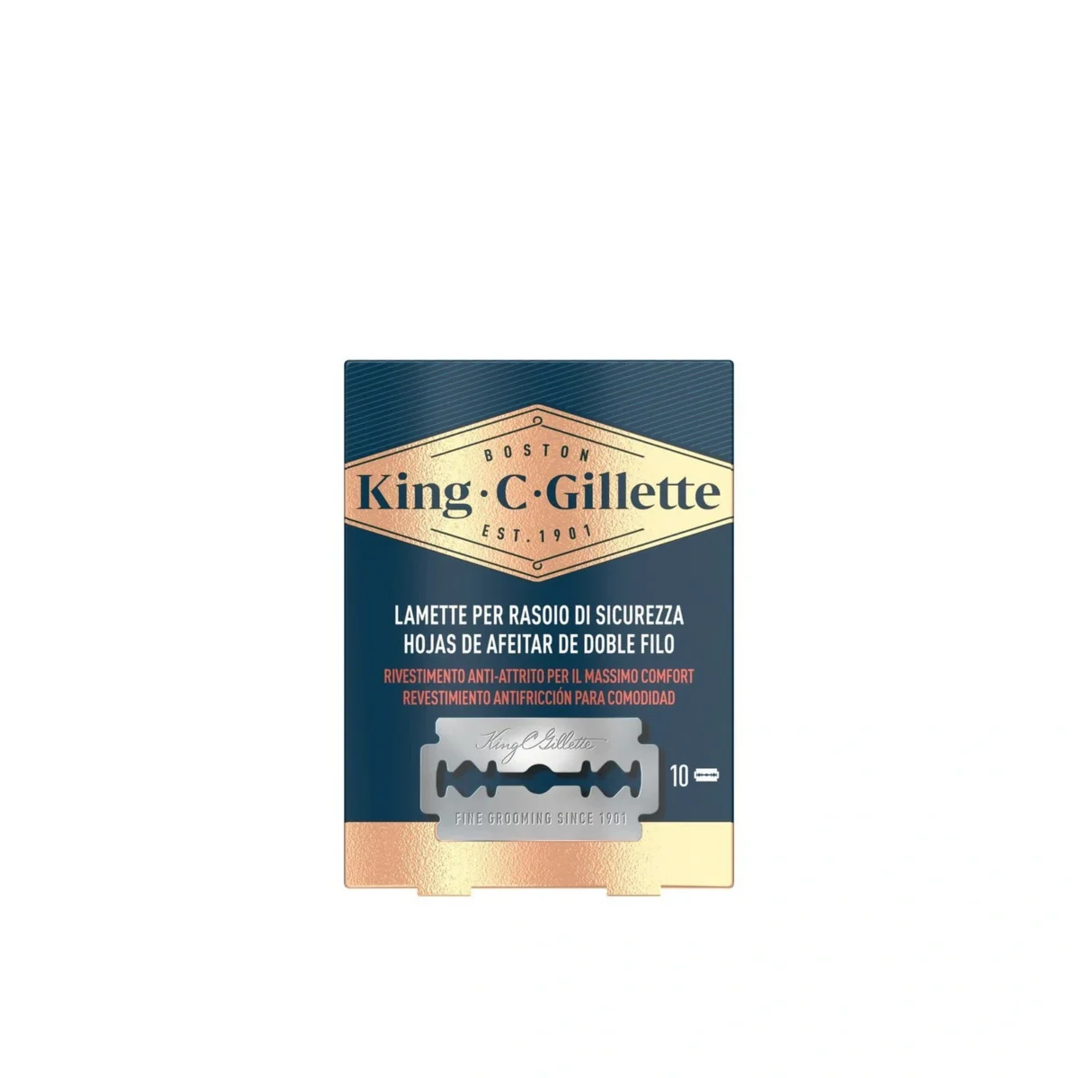 king-c-gillette-double-edge-safety-razor-blades-x10_2 King C. Gillette Double Edge Safety Razor Blades x10 – Image 1