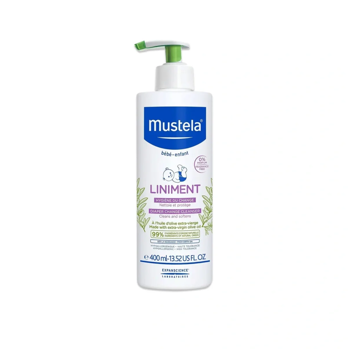 Mustela Baby Liniment Diaper Area 400ml – Image 1