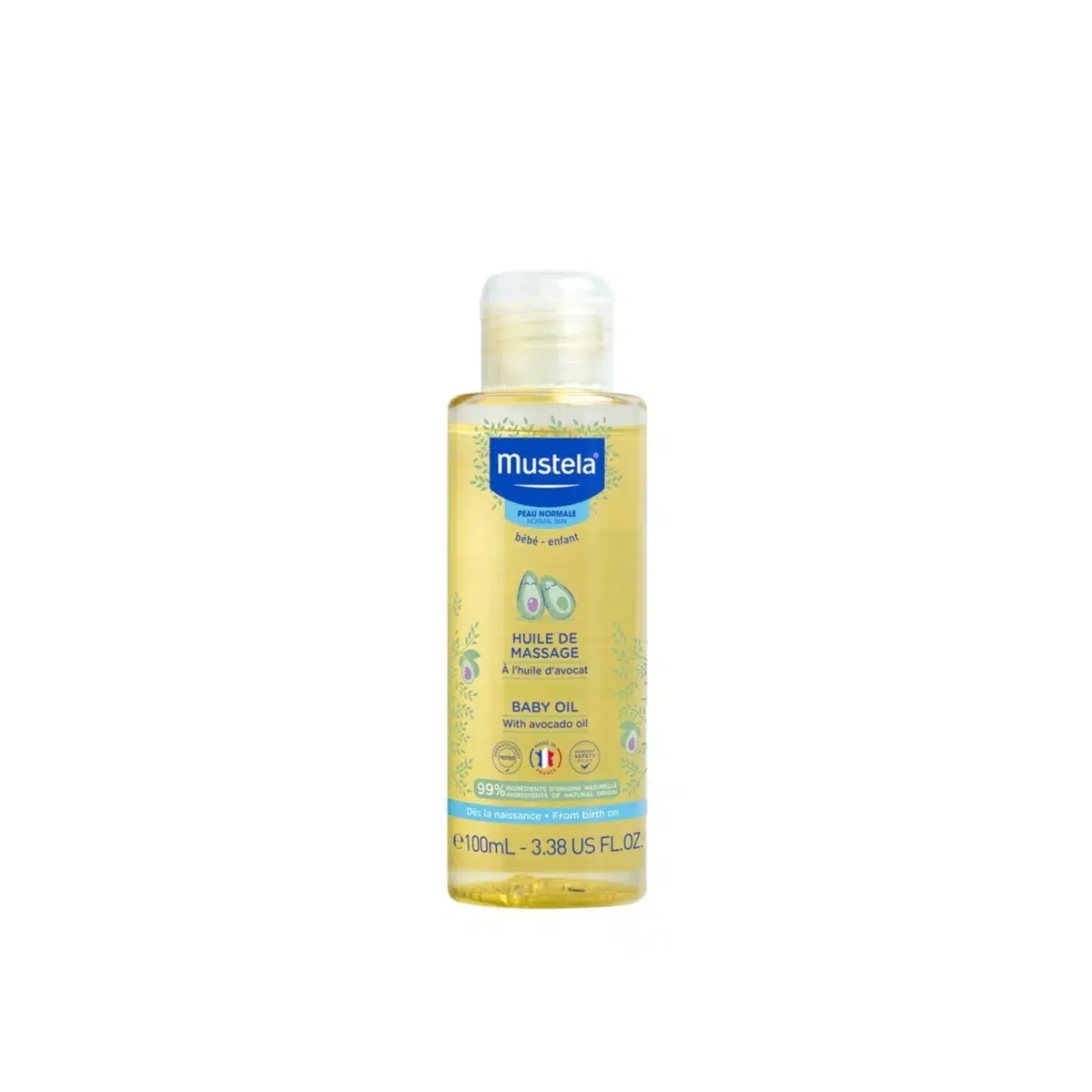 mustela-baby-massage-oil-100ml_2 Mustela Baby Massage Oil 100ml – Image 1