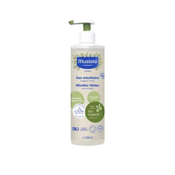 Mustela BIO Organic Micellar Water Fragrance-Free 400ml