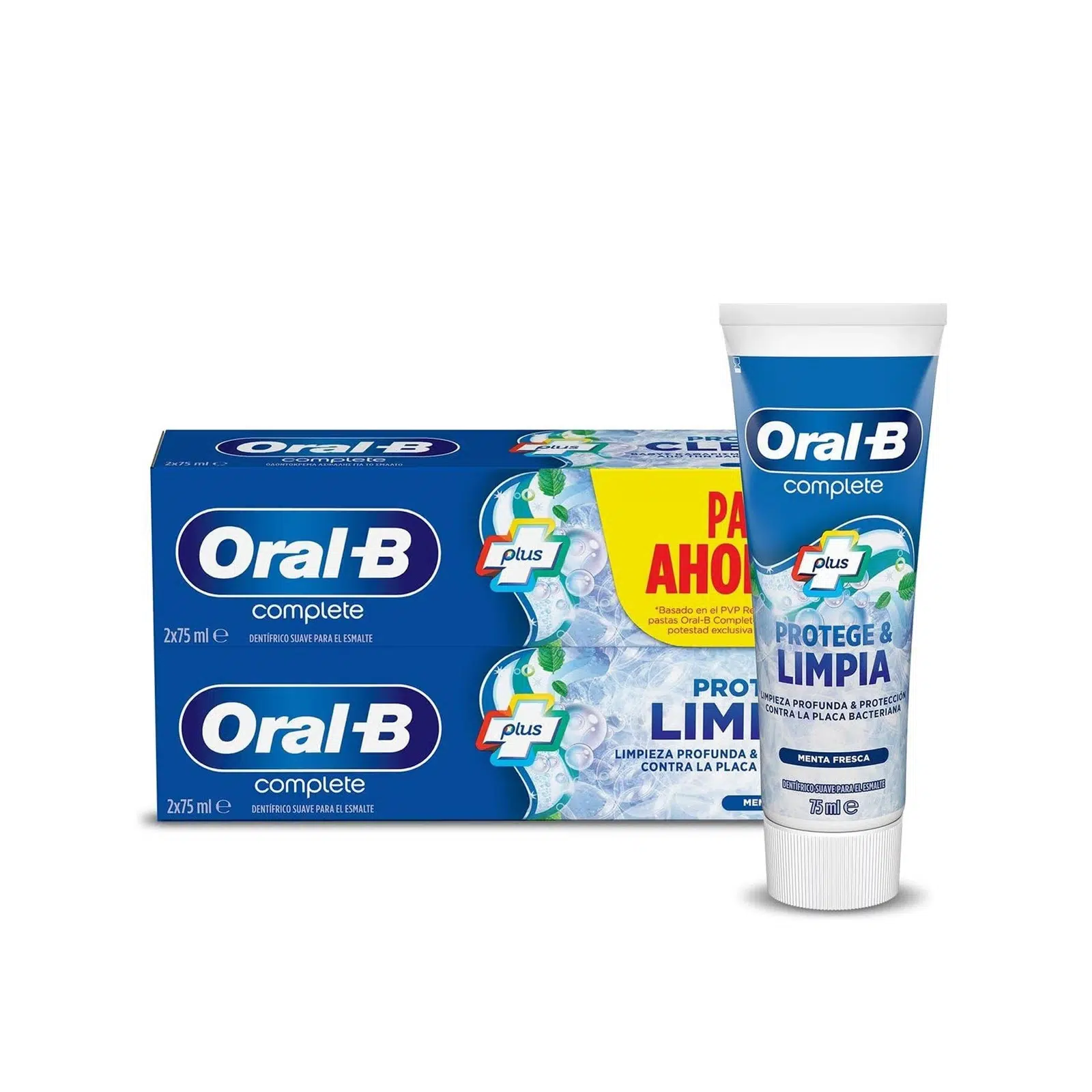 oral-b-complete-plus-protect-clean-toothpaste-fresh-mint-75ml-x2 Oral-B Complete Plus Protect & Clean Toothpaste Fresh Mint 75ml x2 – Image 1