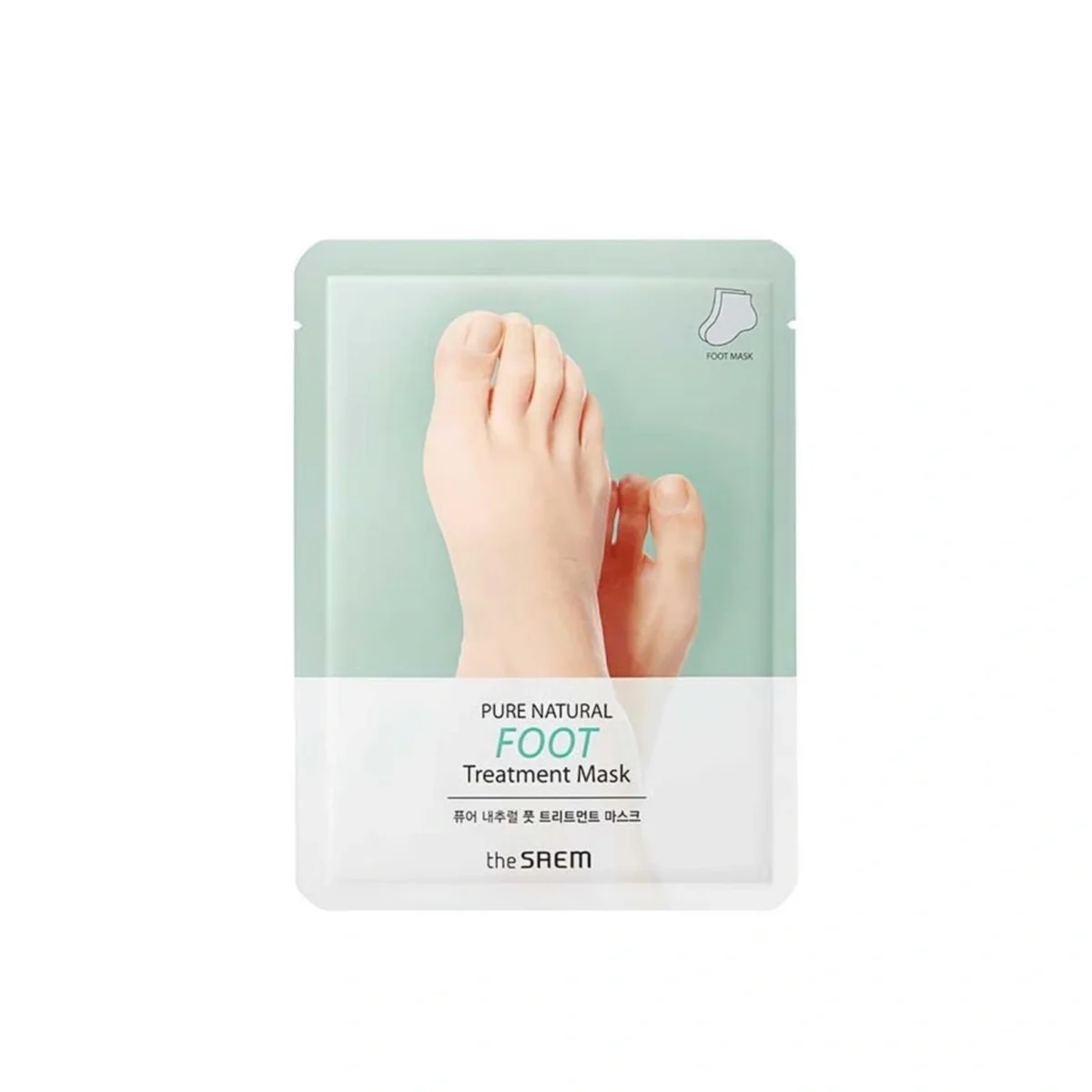 the-saem-pure-natural-foot-treatment-mask-16g The Saem Pure Natural Foot Treatment Mask 16g – Image 1