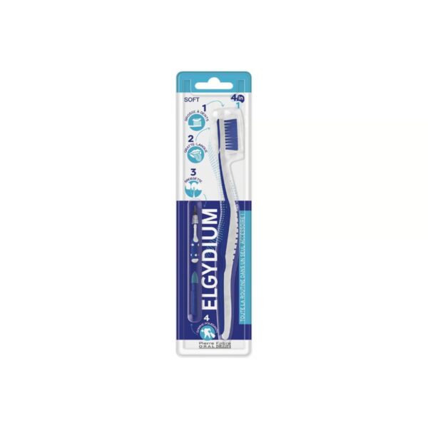 Elgydium 4-In-1 Toothbrush Soft