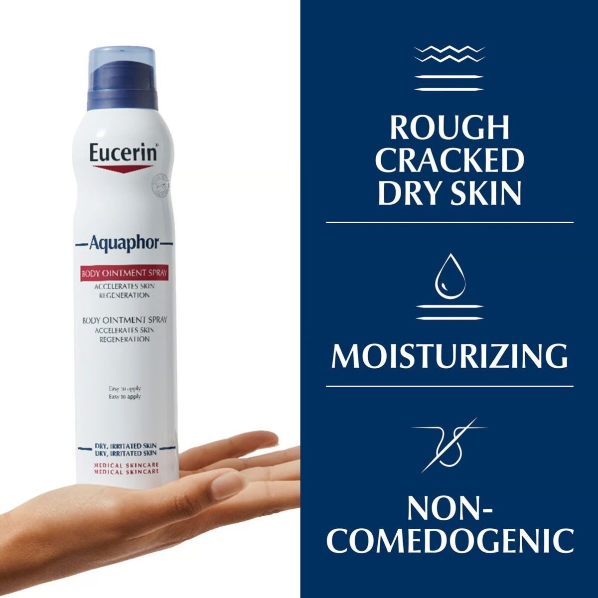 Eucerin Aquaphor Body Ointment Spray 250ml – Image 4