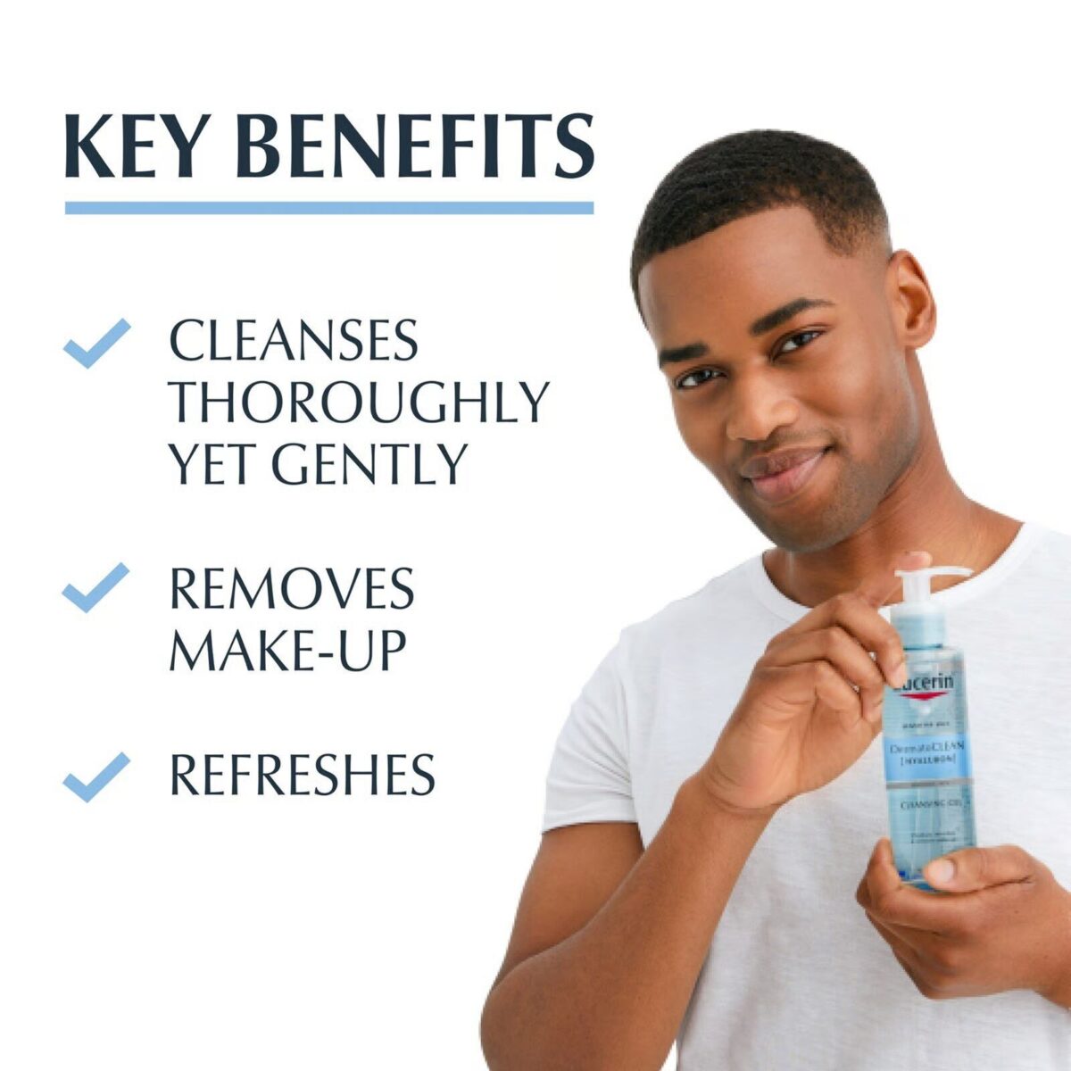 Eucerin DermatoCLEAN Hyaluron Cleansing Gel 200ml – Image 3