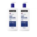 Neutrogena Deep Moisture Body Lotion Dry Skin 750ml x2