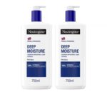 Neutrogena Deep Moisture Body Lotion Dry Skin 750ml x2